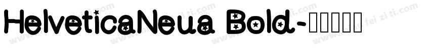 HelveticaNeua Bold字体转换